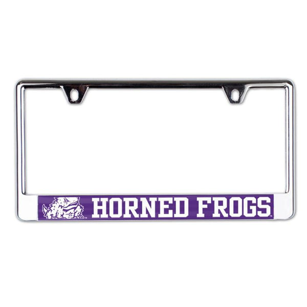 Wholesale-TCU Horned Frogs MEGA Lic Plate Frame B/O Printed