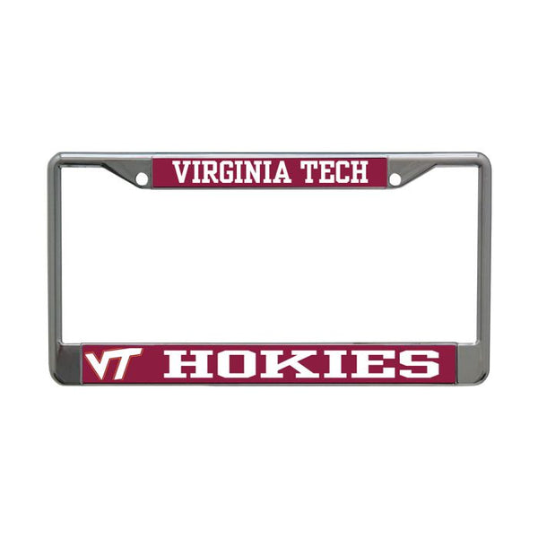 Wholesale-Virginia Tech Hokies MEGA Lic Plt Frame S/L Printed