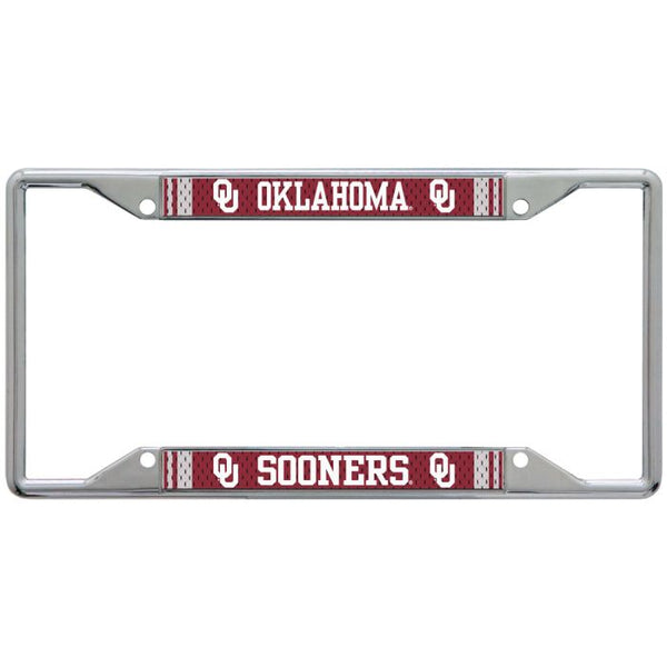 Wholesale-Oklahoma Sooners JERSEY Lic Plt Frame S/S Printed