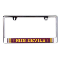 Wholesale-Arizona State Sun Devils JERSEY Lic Plate Frame B/O Printed