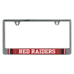 Wholesale-Texas Tech Red Raiders JERSEY Lic Plate Frame B/O Printed