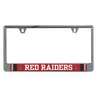 Wholesale-Texas Tech Red Raiders JERSEY Lic Plate Frame B/O Printed