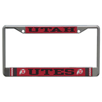 Wholesale-Utah Utes JERSEY Lic Plt Frame S/L Printed