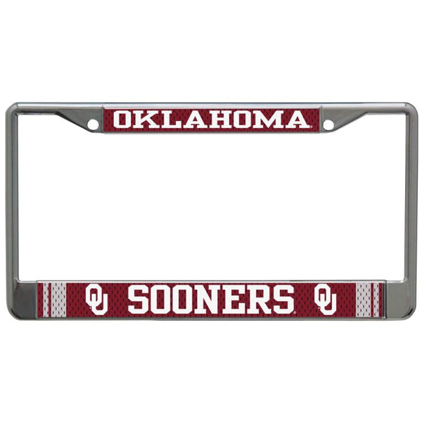 Wholesale-Oklahoma Sooners JERSEY Lic Plt Frame S/L Printed