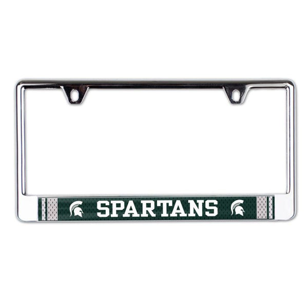 Wholesale-Michigan State Spartans Lic Plate Frame B/O Printed