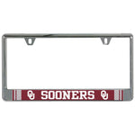 Wholesale-Oklahoma Sooners JERSEY Lic Plate Frame B/O Printed