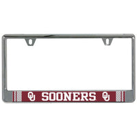 Wholesale-Oklahoma Sooners JERSEY Lic Plate Frame B/O Printed