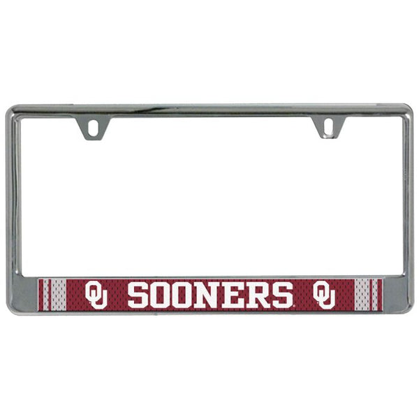 Wholesale-Oklahoma Sooners JERSEY Lic Plate Frame B/O Printed