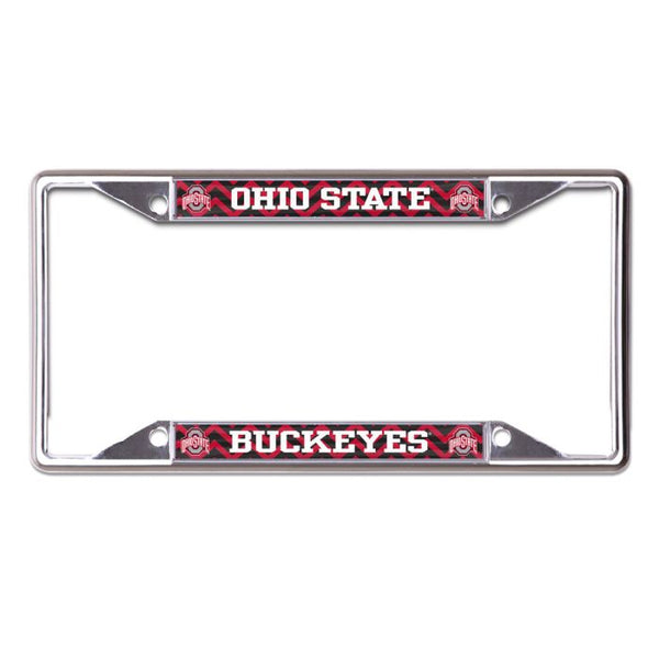 Wholesale-Ohio State Buckeyes CHEVRON Lic Plt Frame S/S Printed