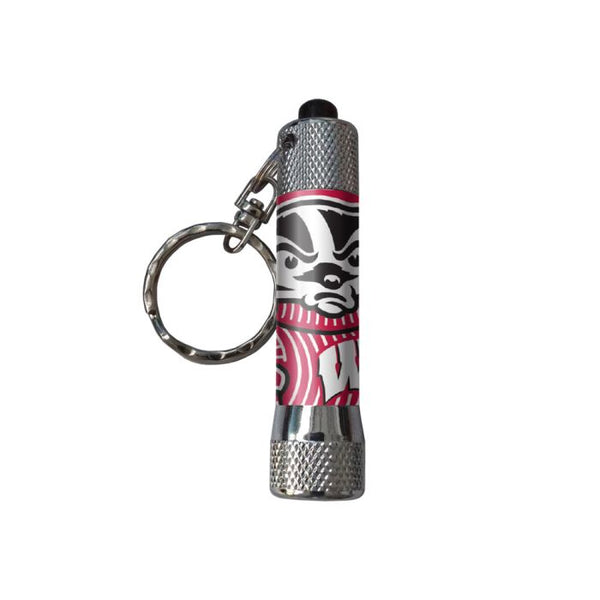 Wholesale-Wisconsin Badgers Keychain Flashlight