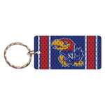 Kansas Jayhawks JERSEY Keychain Rectangle