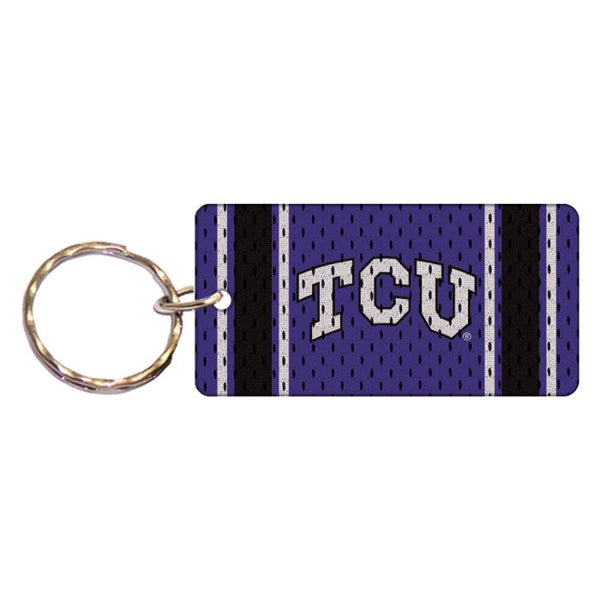 Wholesale-TCU Horned Frogs JERSEY Keychain Rectangle