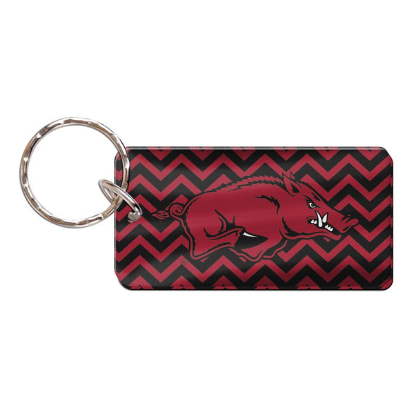 Arkansas Razorbacks CHEVRON Keychain Rectangle