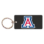 Arizona Wildcats CARBON Keychain Rectangle