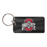 Wholesale-Ohio State Buckeyes CARBON Keychain Rectangle