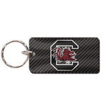 South Carolina Gamecocks Carbon Keychain Rectangle