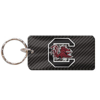 South Carolina Gamecocks Carbon Keychain Rectangle