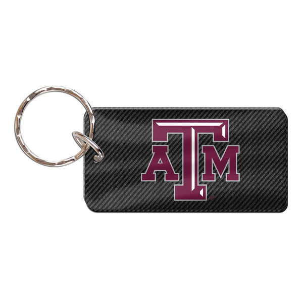 Texas A&M Aggies CARBON Keychain Rectangle