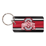 Wholesale-Ohio State Buckeyes STRIPES Keychain Rectangle