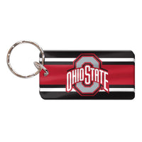 Wholesale-Ohio State Buckeyes STRIPES Keychain Rectangle