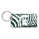 Wholesale-Michigan State Spartans ZEBRA Keychain Rectangle