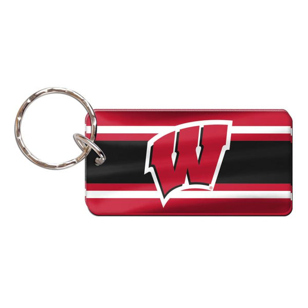 Wholesale-Wisconsin Badgers Keychain Rectangle