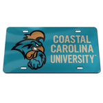 Wholesale-Coastal Carolina Chanticleers Acrylic Classic License Plates