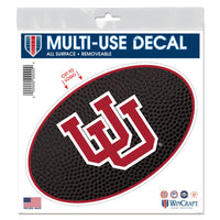 Utah Utes TEAMBALL All Surface Decal 6" x 6"