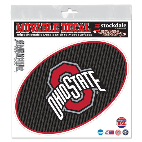 Wholesale-Ohio State Buckeyes CARBON All Surface Decal 6" x 6"