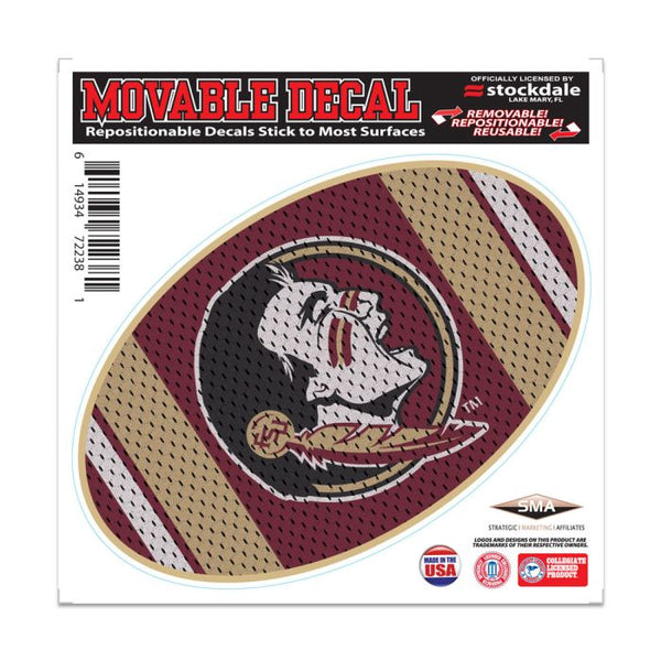 Wholesale-Florida State Seminoles JERSEY All Surface Decal 6" x 6"