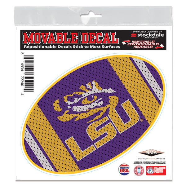 LSU Tigers JERSEY All Surface Decal 6" x 6"