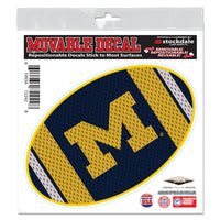 Wholesale-Michigan Wolverines JERSEY All Surface Decal 6" x 6"