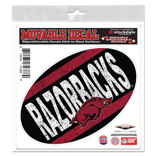 Arkansas Razorbacks VINTAGE All Surface Decal 6" x 6"