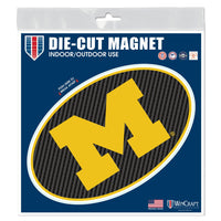 Michigan Wolverines CARBON Outdoor Magnets 6" x 6"
