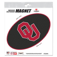 Wholesale-Oklahoma Sooners CARBON Outdoor Magnets 6" x 6"