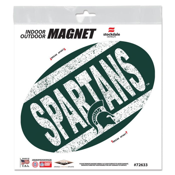 Wholesale-Michigan State Spartans VINTAGE Outdoor Magnets 6" x 6"