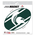 Wholesale-Michigan State Spartans STRIPES Outdoor Magnets 6" x 6"