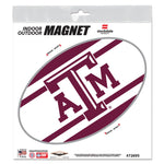 Texas A&M Aggies STRIPES Outdoor Magnets 6" x 6"