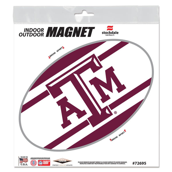 Texas A&M Aggies STRIPES Outdoor Magnets 6" x 6"