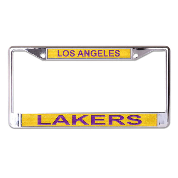Los Angeles Lakers GLITTER Lic Plt Frame S/L Printed