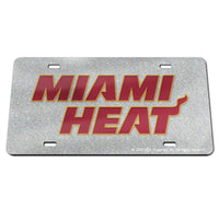 Miami Heat GLITTER Specialty Acrylic License Plate