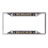 Milwaukee Bucks CARBON Lic Plt Frame S/S Printed