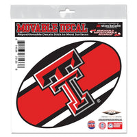 Wholesale-Texas Tech Red Raiders STRIPES All Surface Decal 6" x 6"