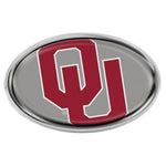 Wholesale-Oklahoma Sooners MEGA Chrome Metal Domed Emblem