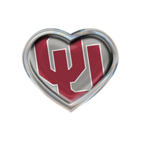 Wholesale-Oklahoma Sooners MEGA Chrome Metal Domed Emblem