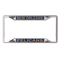 New Orleans Pelicans GLITTER Lic Plt Frame S/S Printed