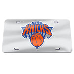 New York Knicks SILVER Specialty Acrylic License Plate