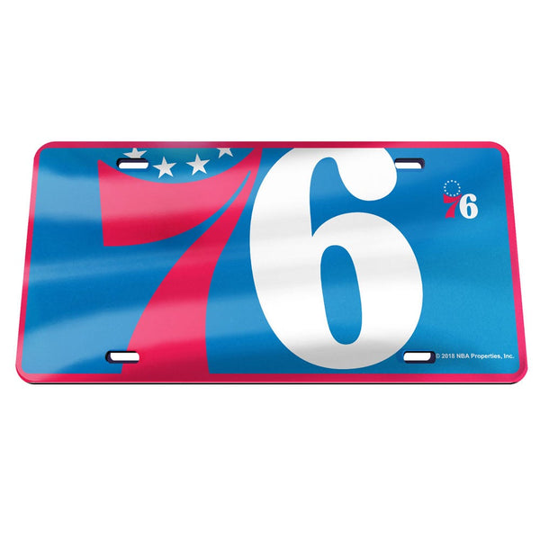 Philadelphia 76ers MEGA Specialty Acrylic License Plate