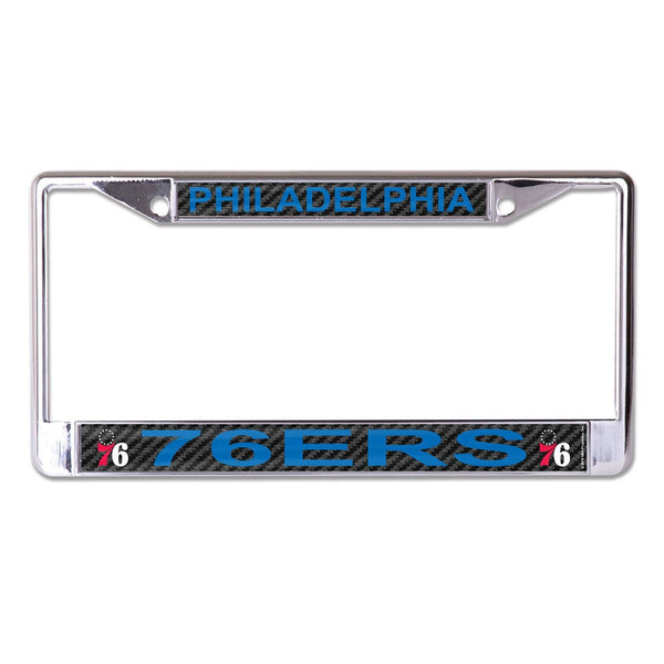 Philadelphia 76ers CARBON Lic Plt Frame S/L Printed