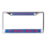 Philadelphia 76ers GLITTER Lic Plt Frame S/L Printed